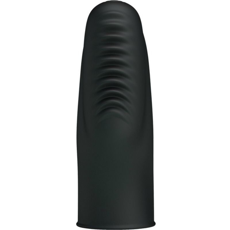 Dedal con vibración Stanford de PRETTY LOVE FLIRTATION en color negro, diseñado para placer y estimulación íntima.