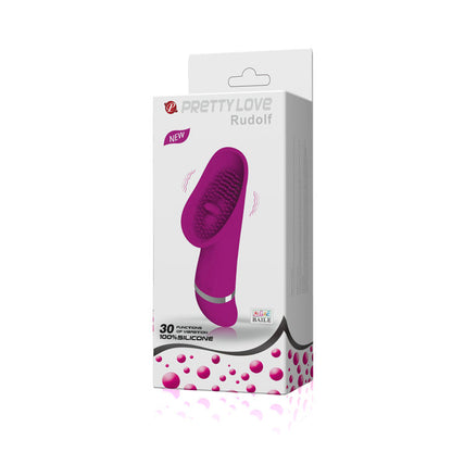Estimulador de clítoris Rudolf de la marca PRETTY LOVE FLIRTATION, con diseño compacto y textura suave para placer íntimo.