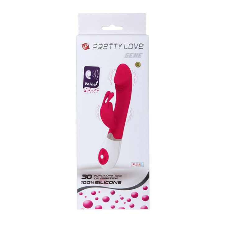 Pretty Love Flirtation voice-activated vibrating toy in a sleek design, showcasing its unique shape and features.