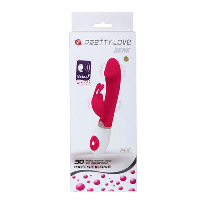 Pretty Love Flirtation voice-activated vibrating toy in a sleek design, showcasing its unique shape and features.
