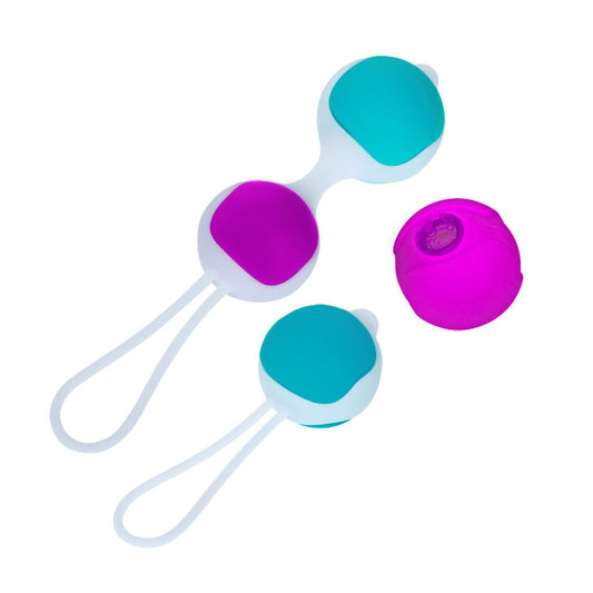 Pretty Love Flirtation Orgasmic Ball Deluxe in vibrant purple with ergonomic design and textured surface for enhanced pleasure.