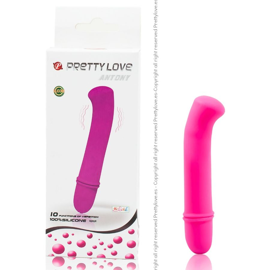 Pretty Love Flirtation Antony vibrator in a sleek design with textured surface, displayed on a neutral background.