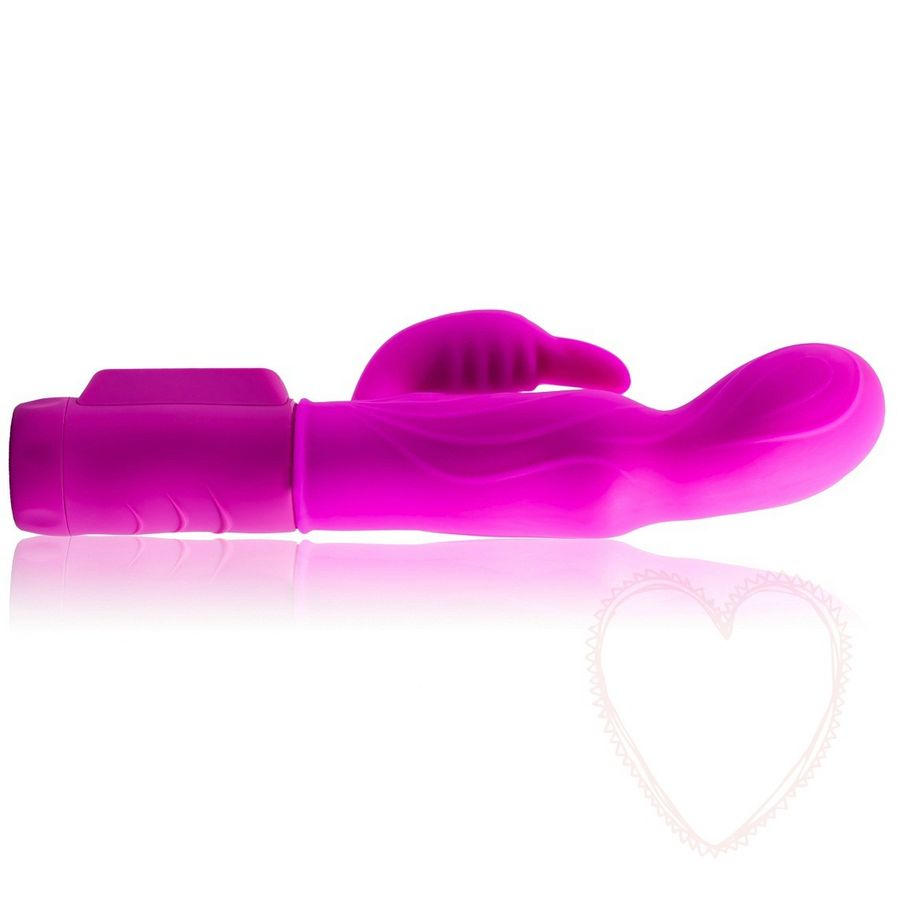 Vibrador cuerpo a cuerpo Pretty Love Flirtation, diseño elegante y textura suave para placer íntimo, en color rosa.