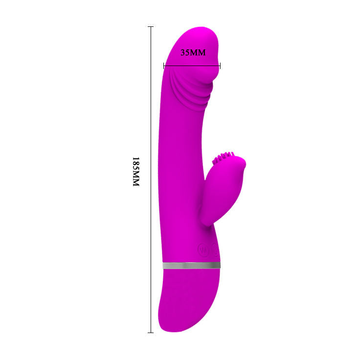 Pretty Love Flirtation rabbit vibrator with dual stimulation features, showcasing a sleek design and vibrant colors.