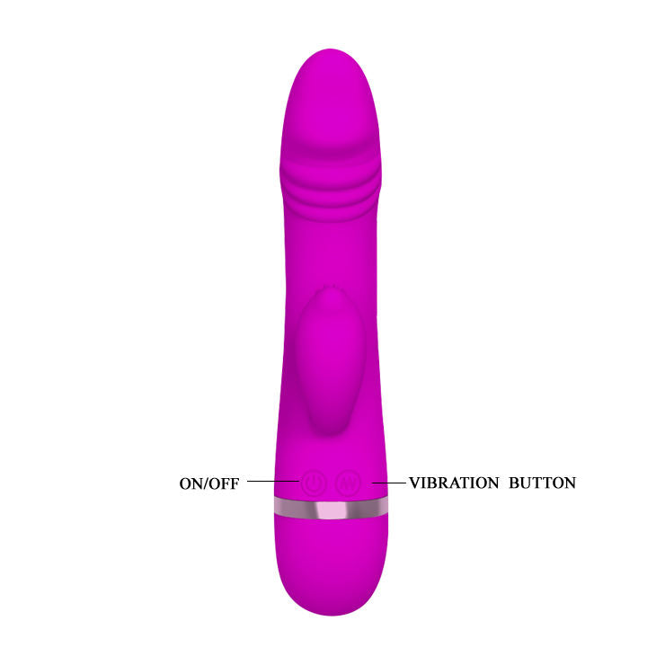 Pretty Love Flirtation rabbit vibrator David in a sleek design with dual stimulation features and vibrant color.