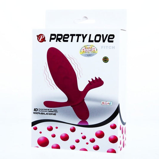 Vibrador FITCH de Pretty Love Flirtation, con diseño elegante y suave, ideal para placer y estimulación personal.