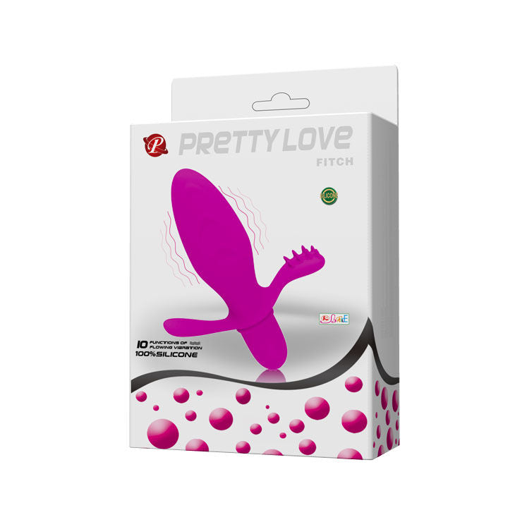 Vibrador Pretty Love Flirtation Fitch de tamaño compacto y diseño elegante, ideal para placer íntimo.