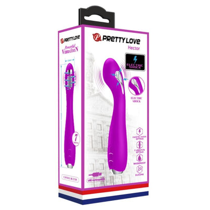 PRETTY LOVE - HECTOR VIBRADOR ELECTROSHOCK RECARREGABLE &amp; IMPERMEABLE MORAT