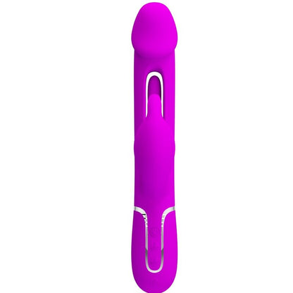 PRETTY LOVE - KAMPES VIBRADOR RABBIT 3 EN 1 MULTIFUNCIÓ AMB LLENGUA FUCSIA