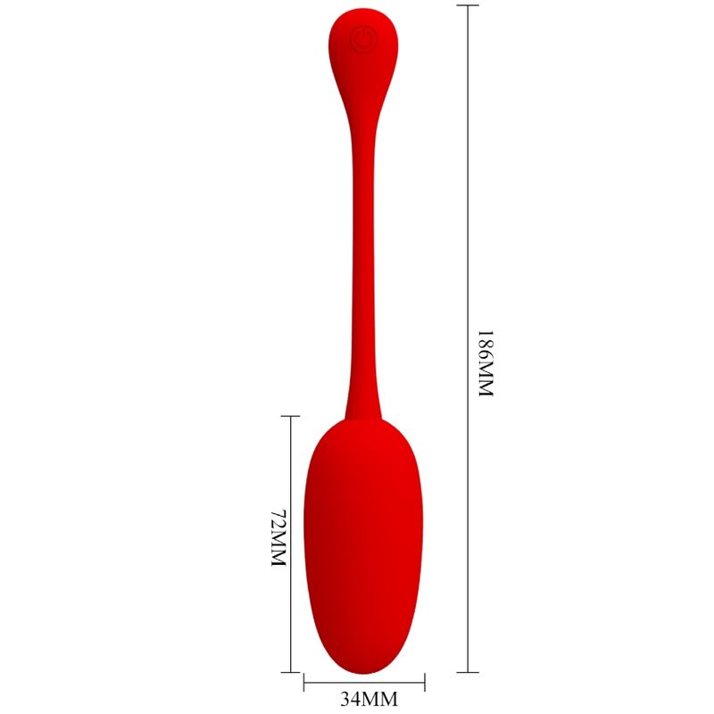 PRETTY LOVE - KNUCKER OU VIBRADOR RECARREGABLE VERMELL