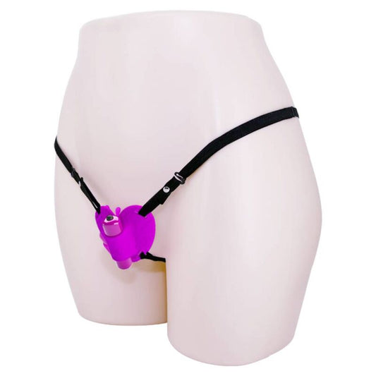 Masajeador de clítoris Pretty Love Flirtation Heartbeat, 10 modos de vibración, en color morado, con diseño compacto y ergonómico.