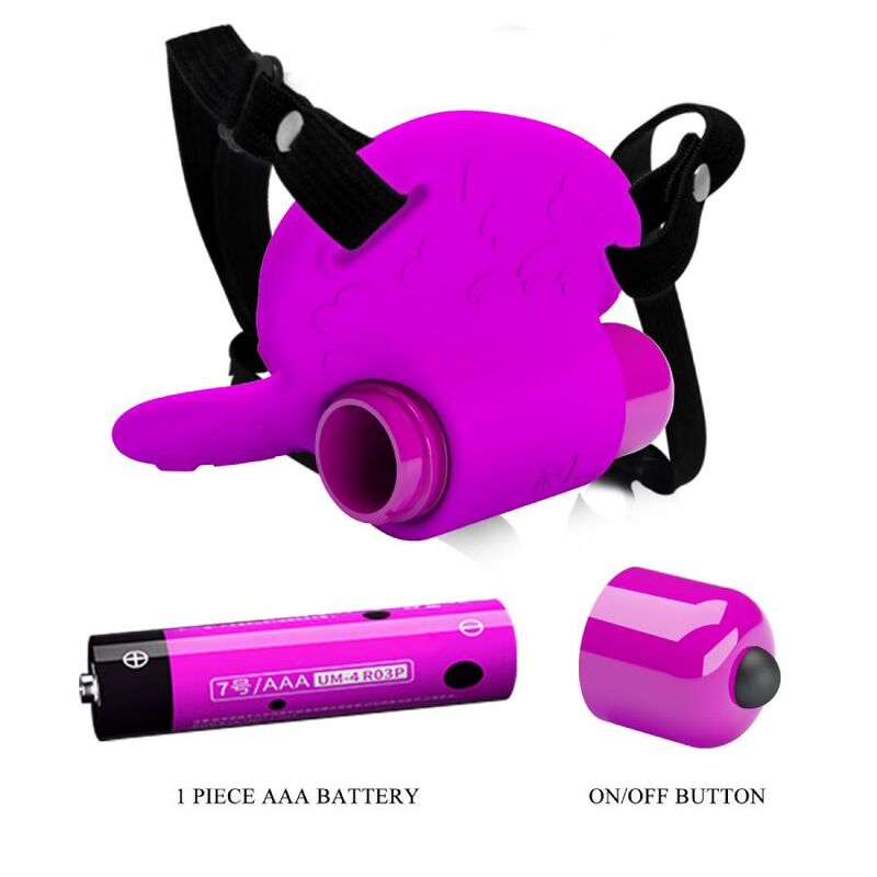 Masajeador de clítoris Pretty Love Flirtation Heartbeat, morado, con 10 modos de vibración y diseño compacto.