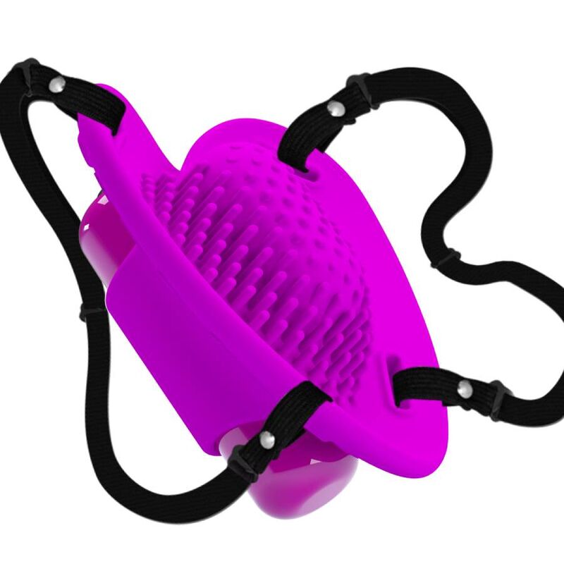 Masajeador de clítoris Pretty Love Flirtation Heartbeat con 10 modos de vibración en color morado.