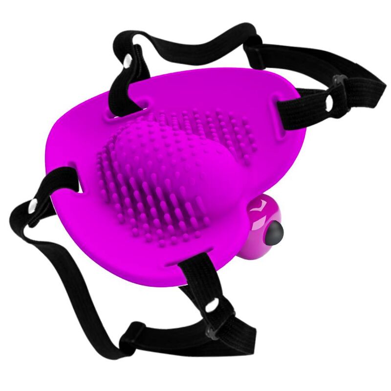 Masajeador de clítoris Pretty Love Flirtation Heartbeat, 10 modos de vibración, en color morado, con diseño compacto y ergonómico.