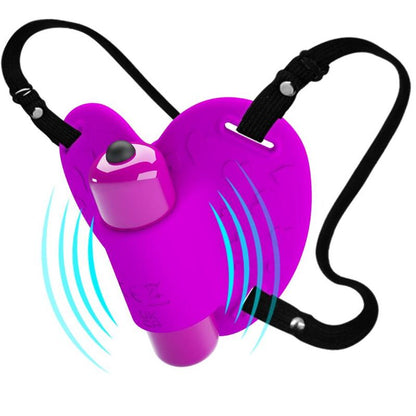Masajeador de clítoris Pretty Love Flirtation Heartbeat con 10 modos de vibración en color morado.
