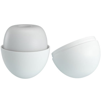 Masturbador masculino Pretty Love Flirtation en color blanco con forma de huevo, diseñado para placer y estimulación masculina.