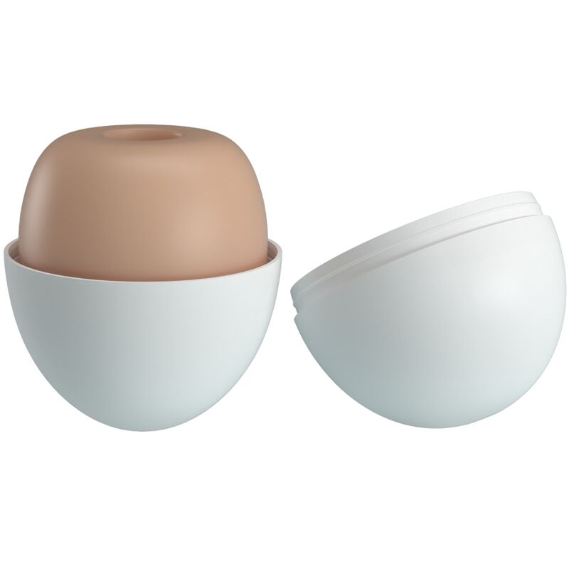 Masturbador masculino de huevo natural de la marca Pretty Love Flirtation, con textura y diseño realista para placer personal.