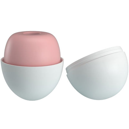 Masturbador masculino Pretty Love Flirtation en forma de huevo rosa, con textura interior para mayor estimulación.