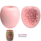 Masturbador masculino Pretty Love Flirtation en forma de huevo rosa, modelo 2, con textura interna realista y diseño compacto.