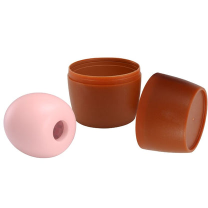 Masturbador masculino Pretty Love Flirtation Huevo Rosa Modelo 2, con textura realista y diseño compacto para placer íntimo.