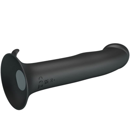 Vibrador y succionador de clítoris negro de PRETTY LOVE FLIRTATION, con diseño elegante y funciones de estimulación.