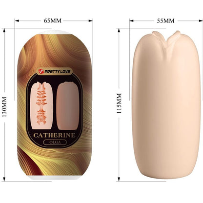 Pretty Love Olga male masturbation toy with natural textured exterior, designed for realistic sensations and pleasure.