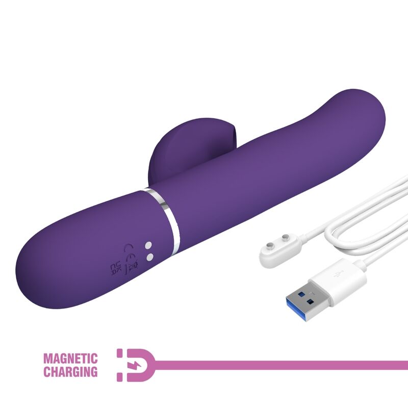 PRETTY LOVE - PERLITA VIBRADOR PUNT G 3 EN 1 MULTIFUNCIÓ MORAT
