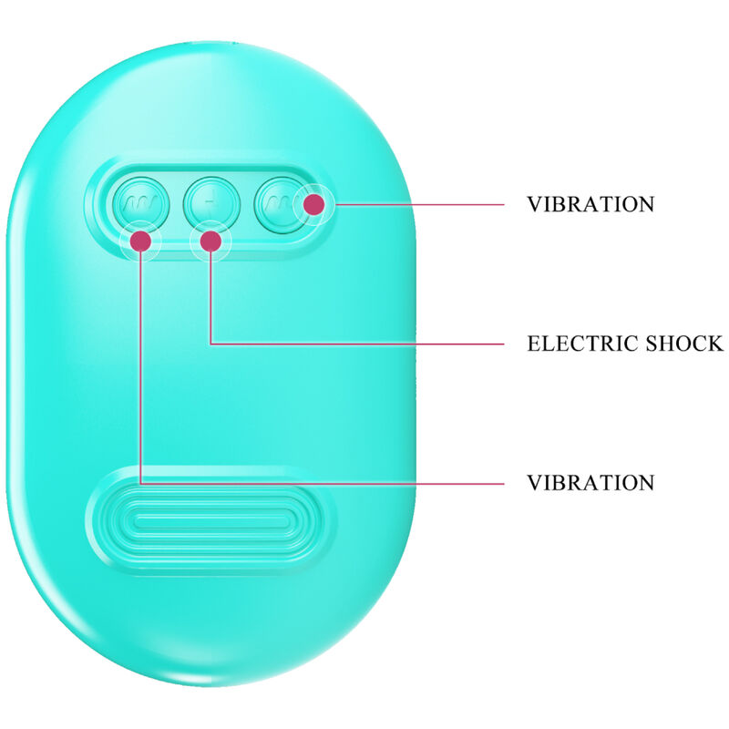 Pinzas de electroestimulación Azul de PRETTY LOVE FLIRTATION en caja sorpresa, ideales para placer y sensaciones estimulantes.