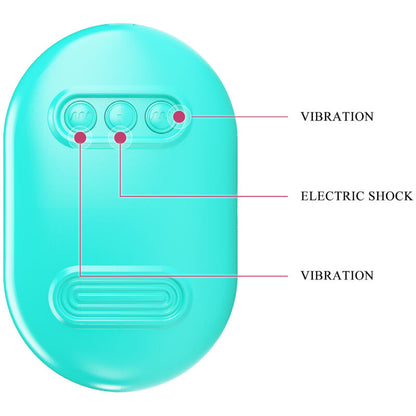 Pinzas de electroestimulación Azul de PRETTY LOVE FLIRTATION en caja sorpresa, ideales para placer y sensaciones estimulantes.