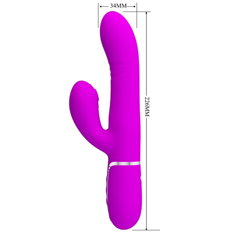 PRETTY LOVE - VIBRADOR PUNT G MULTIFUNCIÓ FÚCSIA