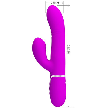 PRETTY LOVE - VIBRADOR PUNT G MULTIFUNCIÓ FÚCSIA