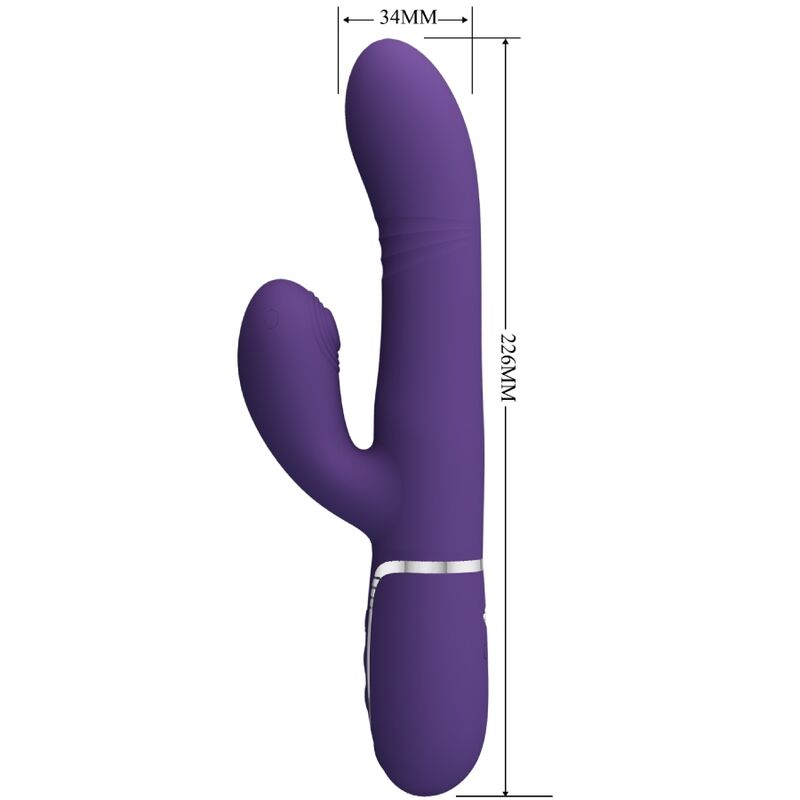 PRETTY LOVE - VIBRADOR PUNT G MULTIFUNCIÓ MORAT