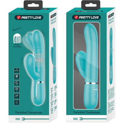 PRETTY LOVE - VIBRADOR PUNT G MULTIFUNCIÓ VERD AIGUA
