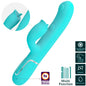 PRETTY LOVE - VIBRADOR RABBIT AMB LICKING VERD AIGUA