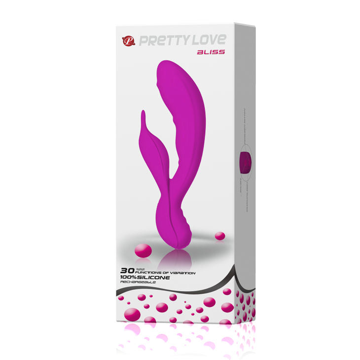 Purple PRETTY LOVE HIGH GRADE Bliss massager with ergonomic design and textured surface for enhanced stimulation.