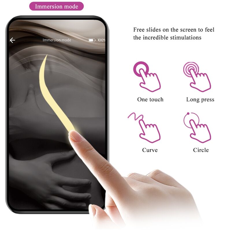 Vibrador PRETTY LOVE Catalina con control remoto y conexión a app en color lila, con diseño ergonómico y suave textura.