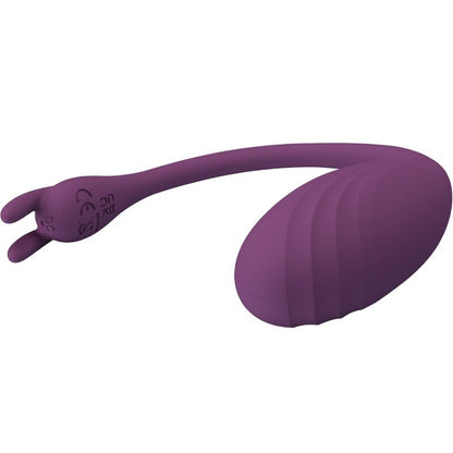 Vibrador PRETTY LOVE Catalina con control remoto y luz LED morada, diseñado para placer y estimulación.