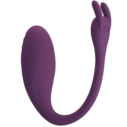 Vibrador PRETTY LOVE Catalina con control remoto y luz LED morada, diseñado para placer y comodidad.