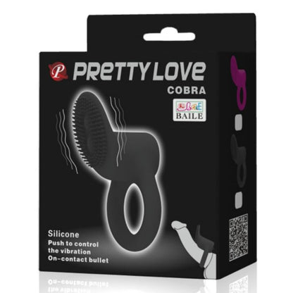 PRETTY LOVE - COBRA ANELL VIBRADOR COBRA NEGRE