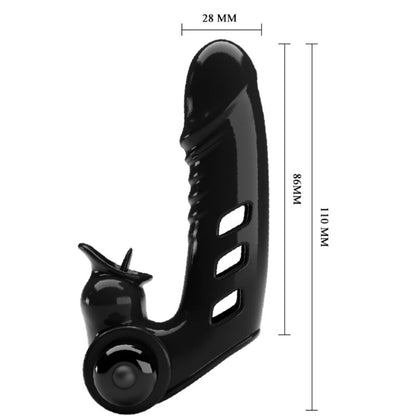 PRETTY LOVE - CORBIN FUNDA DIT VIBRADOR NEGRE