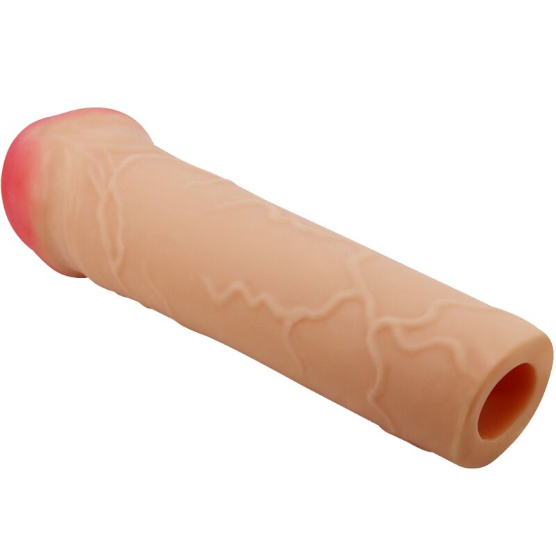 Funda de pene extensora natural de la marca PRETTY LOVE MALE, diseñada para aumentar tamaño y comodidad.