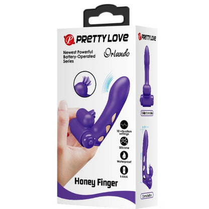PRETTY LOVE - ORLANDO FUNDA DE DIT VIBRADOR MORAT