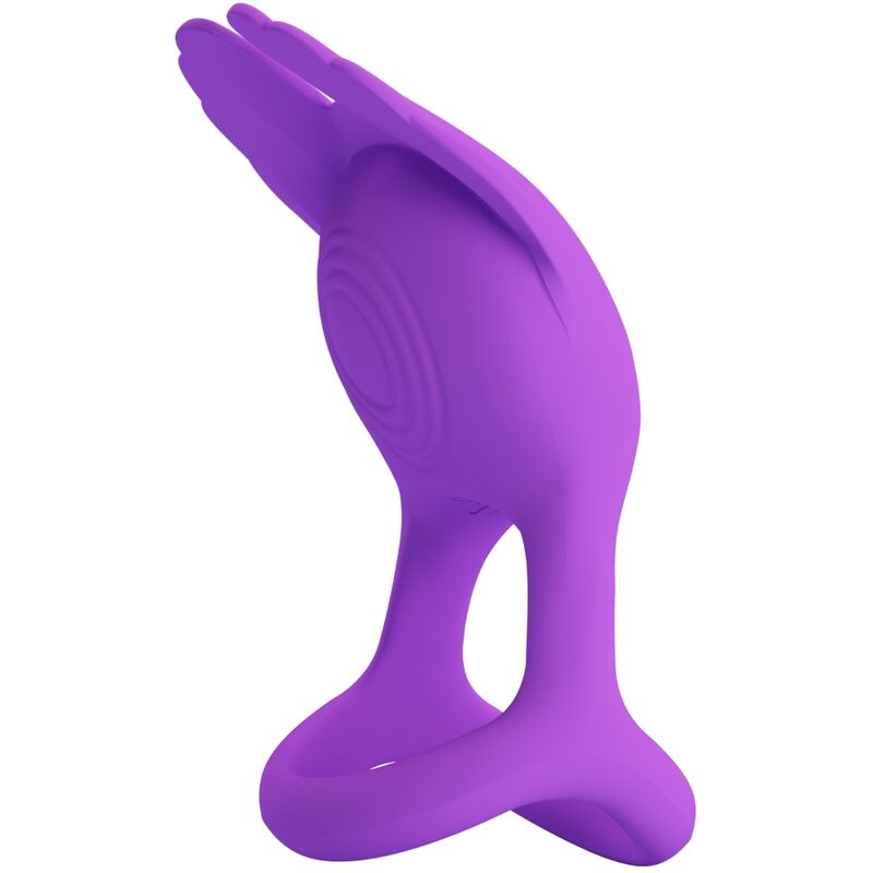 PRETTY LOVE - SILAS VIBRATING RING 7 VIBRATIONS SILICONE LILAC