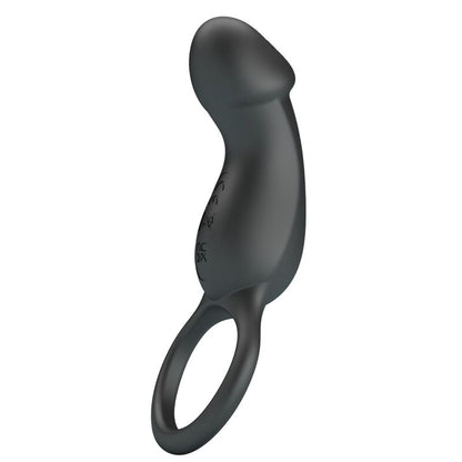 PRETTY LOVE - PORTA ANELL VIBRADOR AMB ESTIMULADOR NEGRE