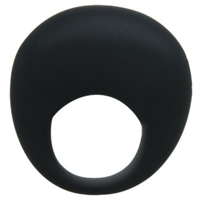 Anillo vibrador negro de PRETTY LOVE MALE con diseño discreto y ajustable para estimulación masculina.