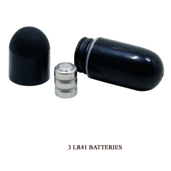 Anillo vibrador negro de la marca PRETTY LOVE MALE, con diseño compacto y texturizado para estimulación.