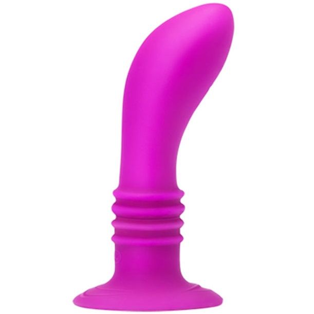 Plug anal vibrador PRETTY LOVE Booty Passion con vibración de 10V, diseño ergonómico y control para placer personal.
