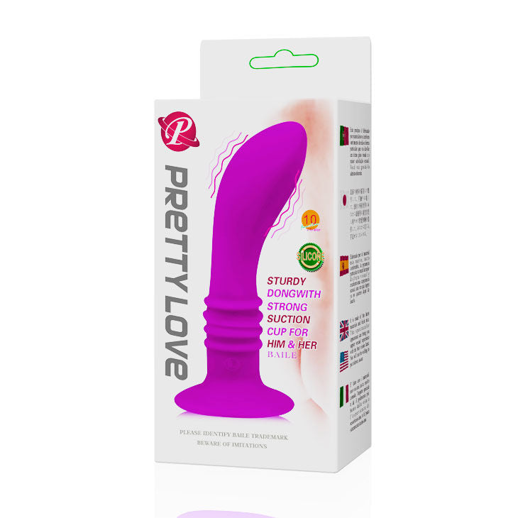Plug anal vibrador PRETTY LOVE BOOTY PASSION con vibración de 10V, diseño ergonómico y tecnología inteligente de la marca PRETTY LOVE SMART.