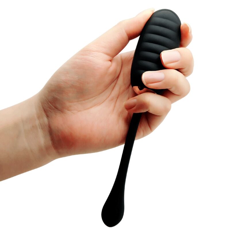 PRETTY LOVE - DOREEN LUXURY RECHARGEABLE BLACK VIBRATING EGG WITH REMOTE CONTROL