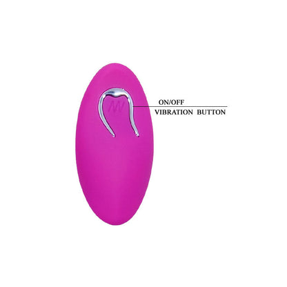 Pretty Love Egg Berger remote control vibrator in vibrant purple with sleek design and textured surface for enhanced pleasure.